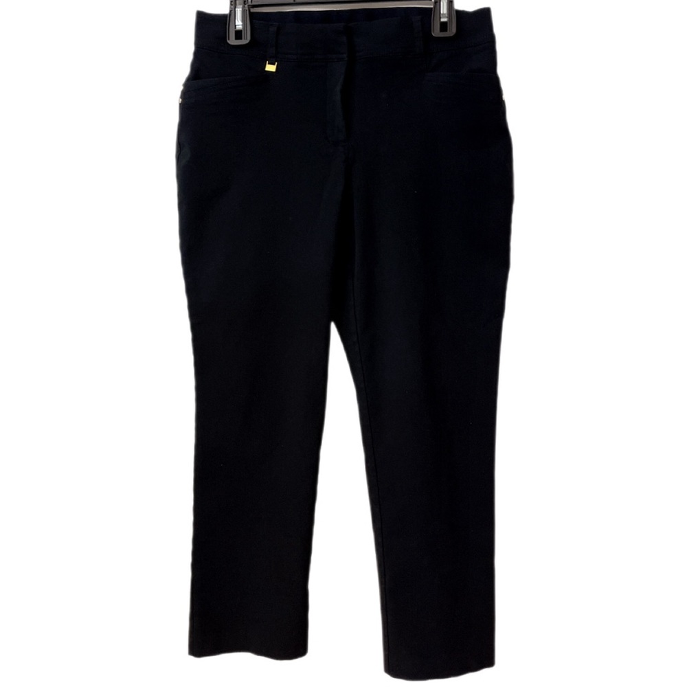 JM Collection Women's Black Stretch Pants 12 Short Petite